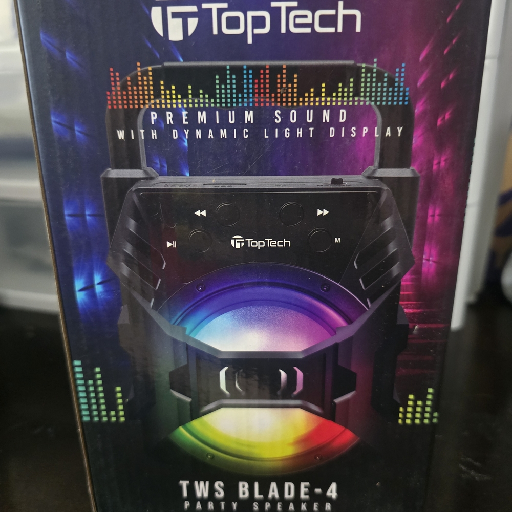 TWS Blade-4 Party Speaker - Black with Dynamic Light Display